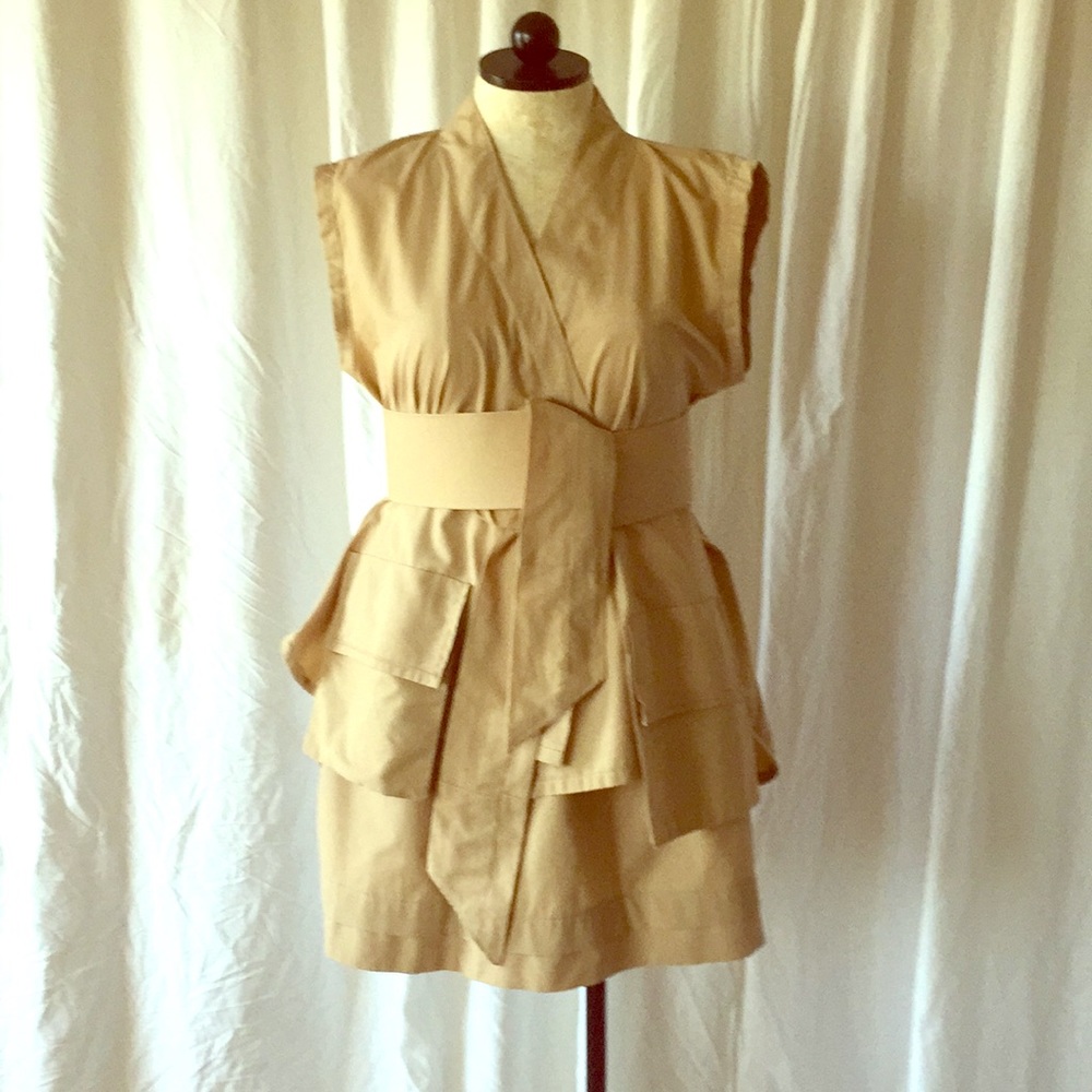 Handmade Designer . Safari wrap top/skirt Set - Picture 2 of 8